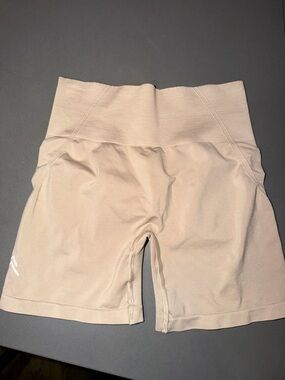 Oner Active Neutral Beige High-Waist Athletic Shorts